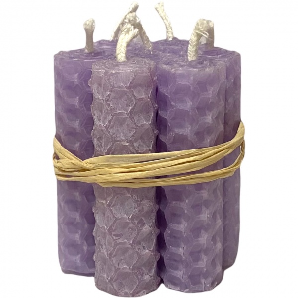 Lilac - Beeswax Mini Spell Candles